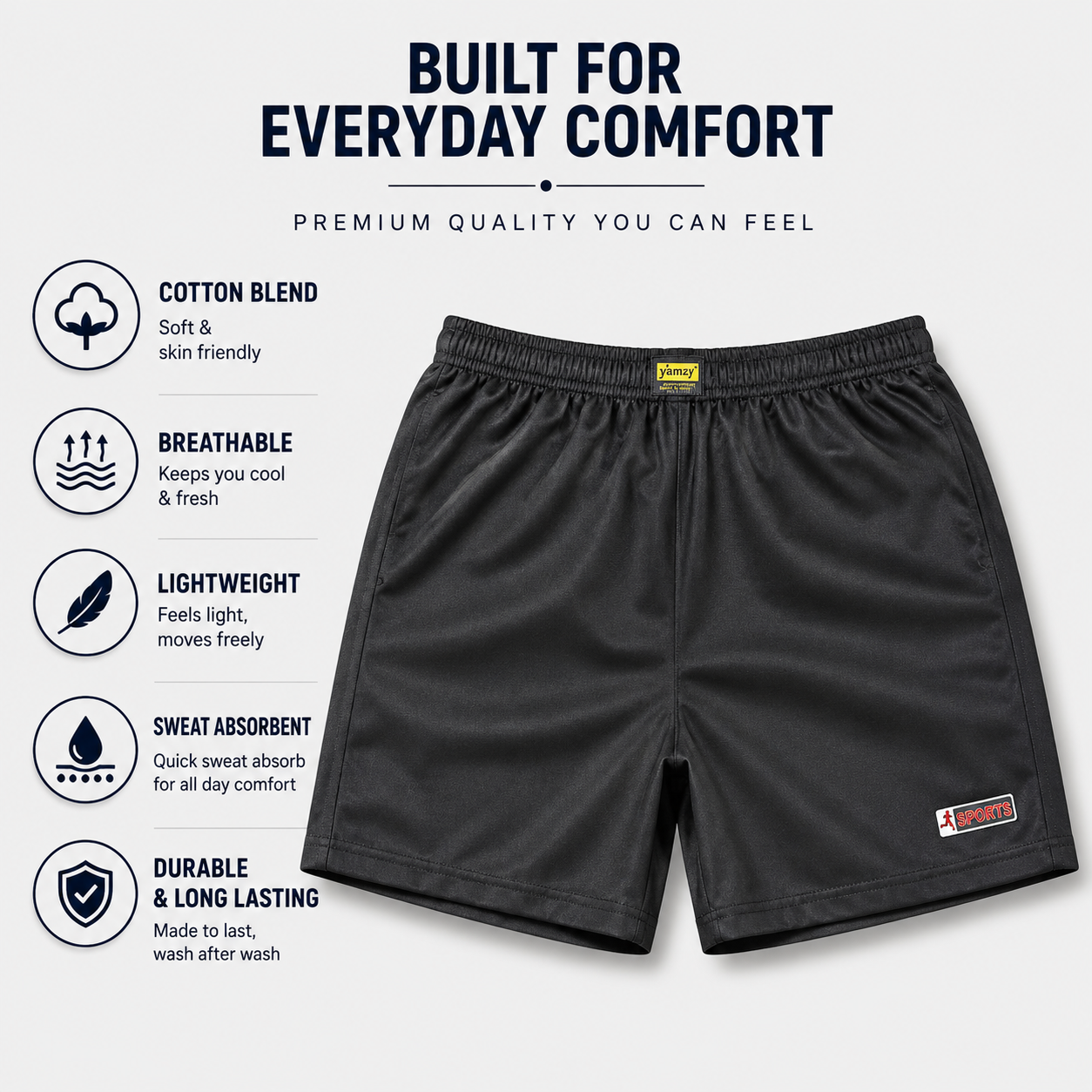 Men & Women Printed Boxer Shorts (Combo Pack of 3) Casual Regular Fit with Back Pocket (Copy)