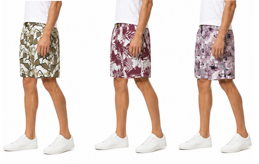 Men & Women Printed Boxer Shorts (Combo Pack of 3) Casual Regular Fit with Back Pocket