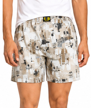 Men & Women Printed Boxer Shorts (Combo Pack of 3) Casual Regular Fit with Back Pocket