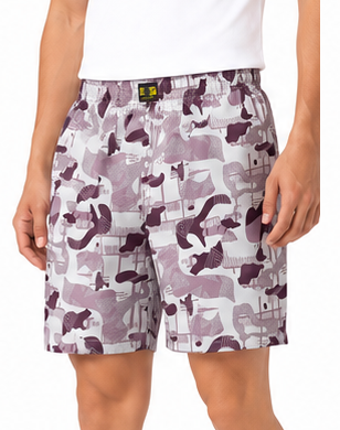 Men & Women Printed Boxer Shorts (Combo Pack of 3) Casual Regular Fit with Back Pocket