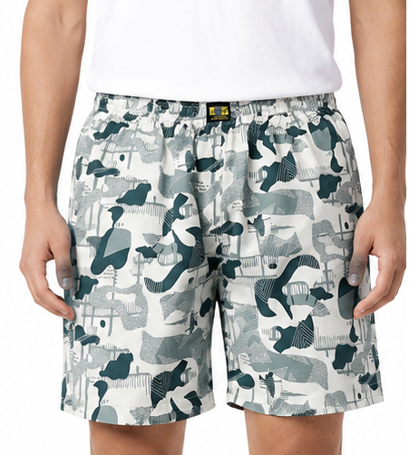 Men & Women Printed Boxer Shorts (Combo Pack of 3) Casual Regular Fit with Back Pocket