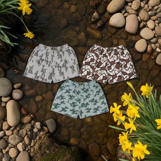 Men & Women Printed Boxer Shorts (Combo Pack of 3) Casual Regular Fit with Back Pocket. (Copy)